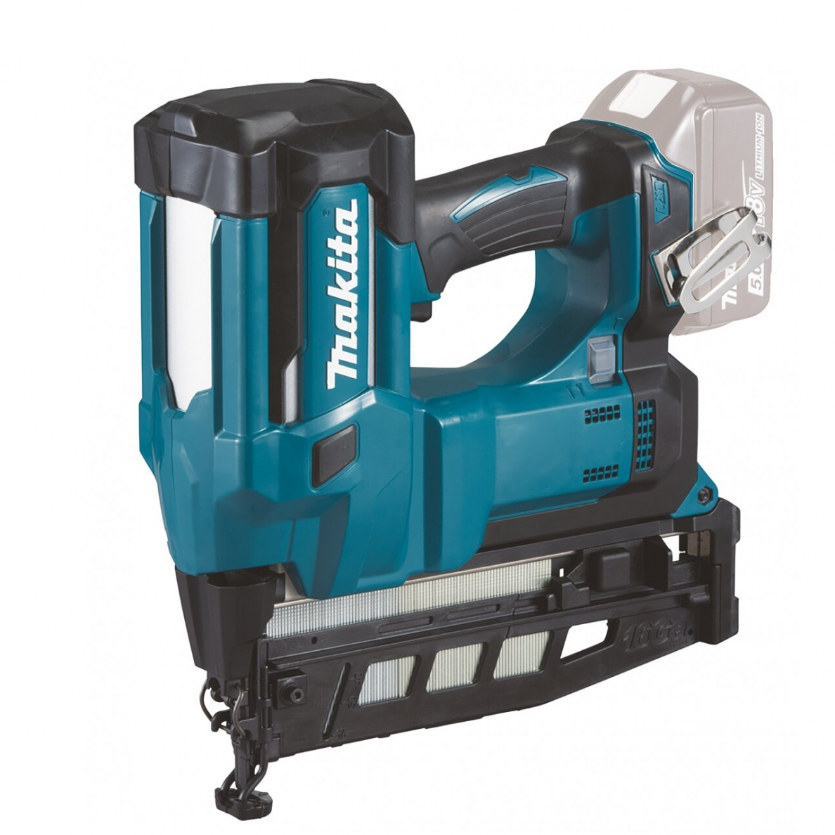 Akumuliatorinis smeigiakalis Makita DBN600TJ1, 18V, 5,0Ah 1 Akumuliatorinis smeigiakalis Makita DBN600TJ1, 18V, 5,0Ah 1