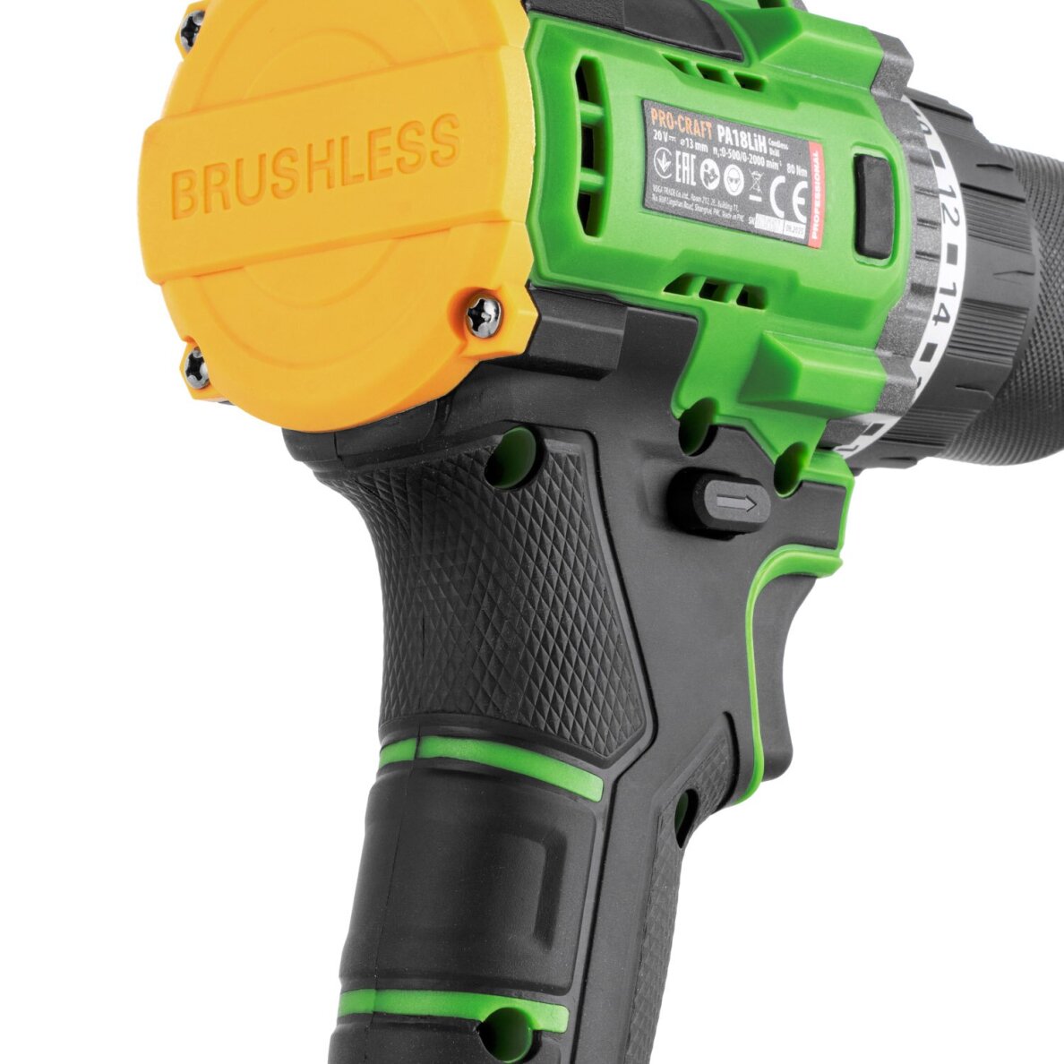 Akumuliatorinis smūginis gręžtuvas ProCraft PA18LiH-1B-C, 20V (1x 2Ah + krov.) 8