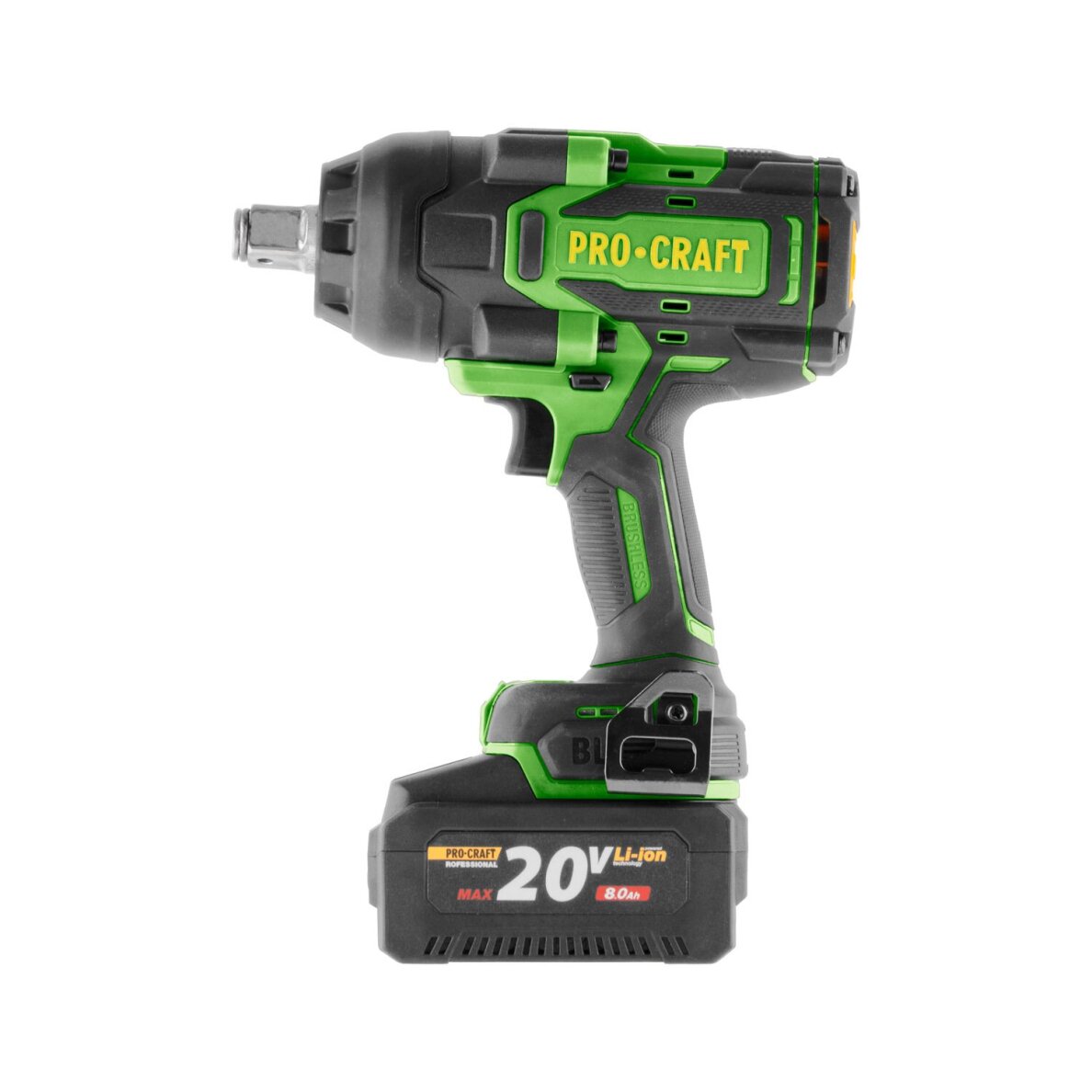 Akumuliatorinis smūginis suktuvas ProCraft PWA90, 20V, 180Nm, (1x 8Ah + krov.) 3