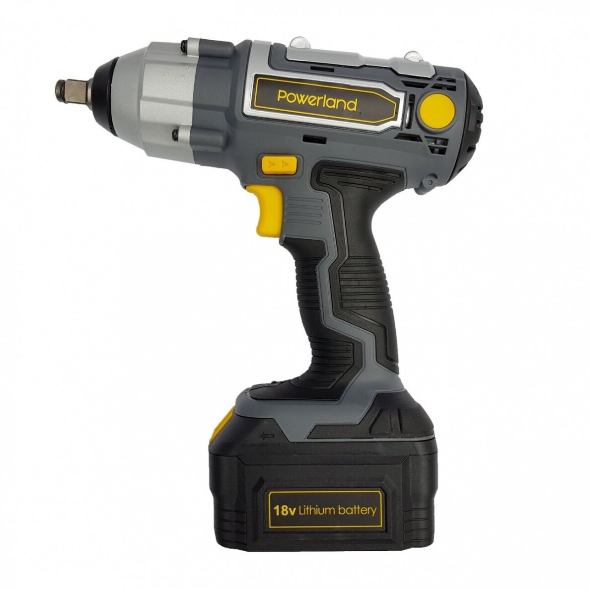 Akumuliatorinis smūginis veržliasūkis Powerland 420Nm, 18V Akumuliatorinis smūginis veržliasūkis Powerland 420Nm, 18V