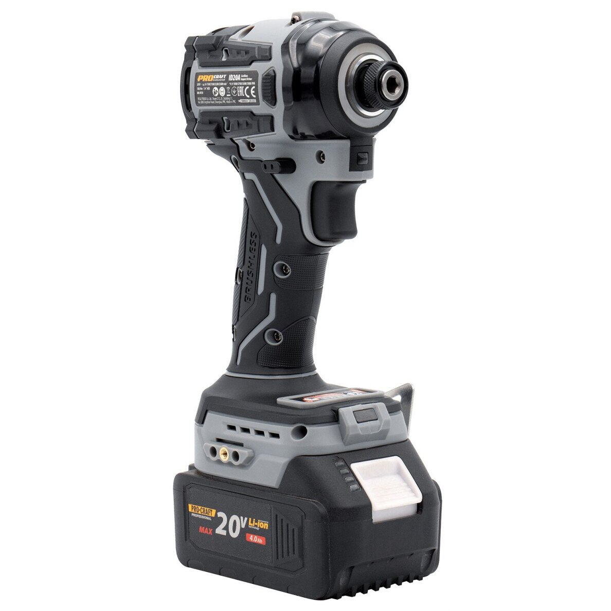 Akumuliatorinis smūginis suktuvas ProCraft Industrial ID20Abb, 20V, 180Nm, (be akum. ir krov.) Akumuliatorinis smūginis suktuvas ProCraft Industrial ID20Abb, 20V, 180Nm, (be akum. ir krov.)