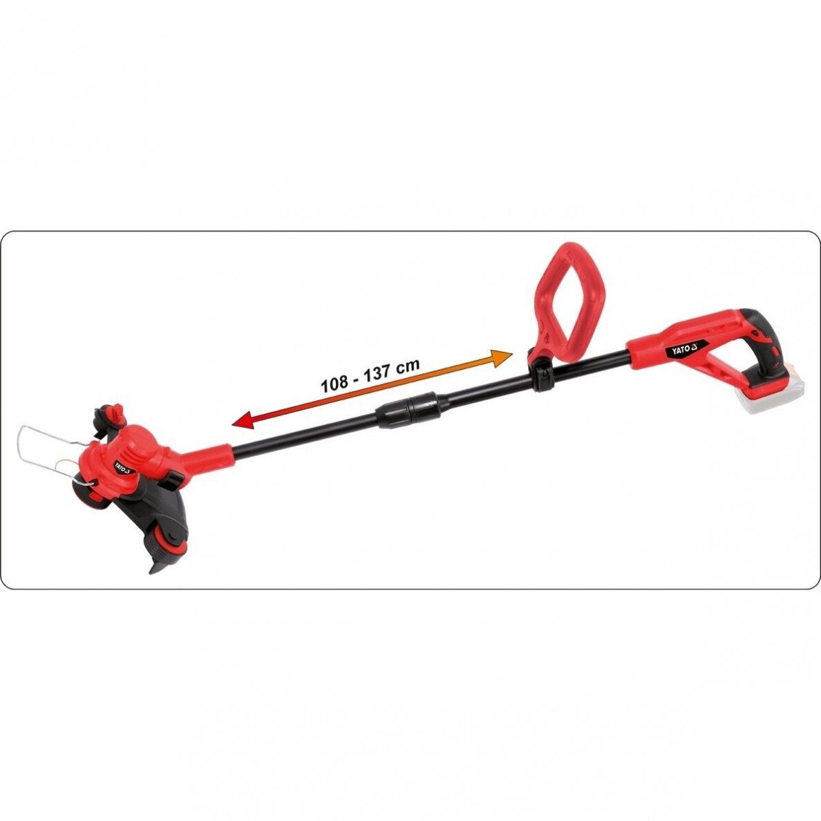 Akumuliatorinis trimeris Yato YT-82830, 18V, 1x2Ah 3 Akumuliatorinis trimeris Yato YT-82830, 18V, 1x2Ah 3