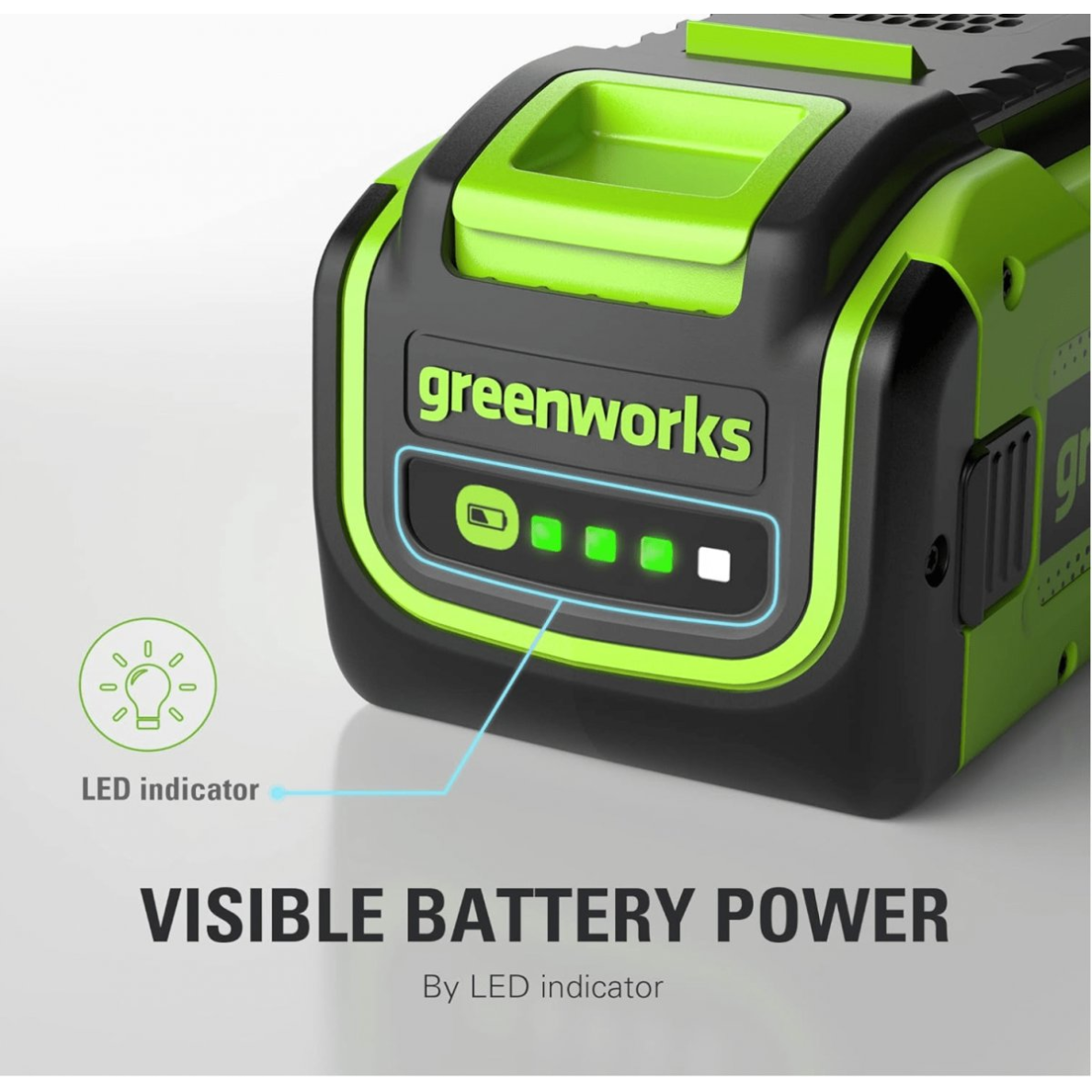 AKUMULIATORIUS 40V 8Ah Greenworks G40B8 4 AKUMULIATORIUS 40V 8Ah Greenworks G40B8 4