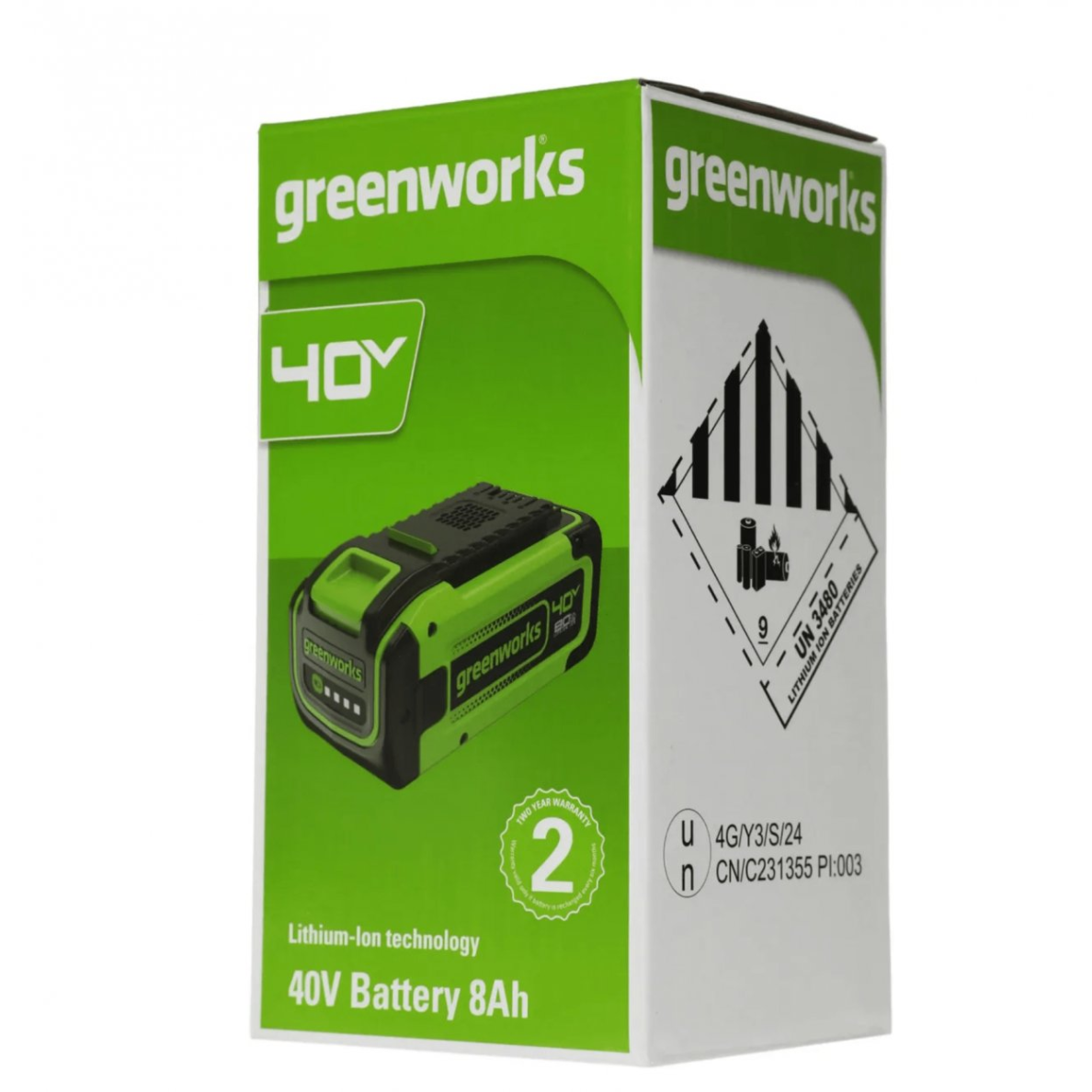 AKUMULIATORIUS 40V 8Ah Greenworks G40B8 9