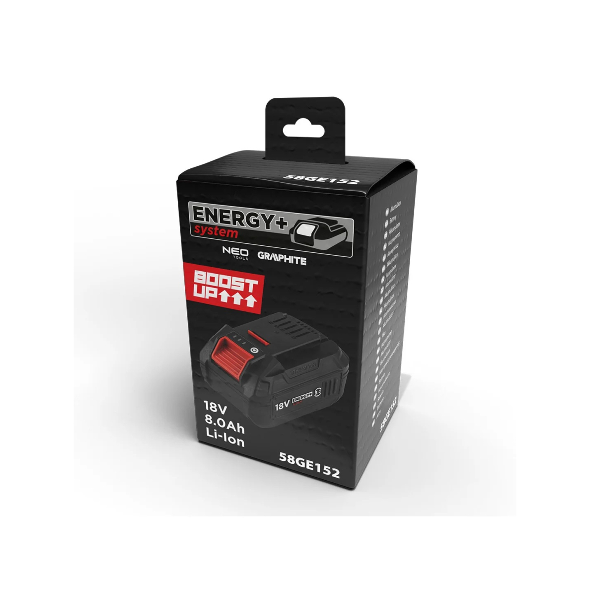 Akumuliatorius - baterija Graphite 58GE152, 18V, 8Ah 1 Akumuliatorius - baterija Graphite 58GE152, 18V, 8Ah 1