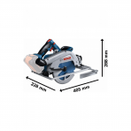 Akumuliatorinis diskinis pjūklas Bosch GKS 18V-68 GC, 18 V, 2x5,5 Ah