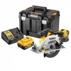 Akumuliatorinis diskinis pjūklas DeWalt DCS565P2-QW, 18 V, 2x5.0 Ah