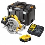 Akumuliatorinis diskinis pjūklas Dewalt DCS570P2; 18 V; 2x5,0 Ah akum.