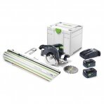 Akumuliatorinis diskinis pjūklas Festool HKC 55 5,0 EBI-Set-FSK 420, 18 V, 2 x 5,0 Ah, (577675)