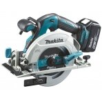 Akumuliatorinis diskinis pjūklas Makita DHS680RTJ, 2x18V, 68,5 mm