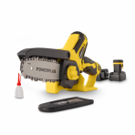 Akumuliatorinis grandininis pjūklas POWERPLUS POWXG1045, 12 V, 2x2.0 Ah, 100 mm