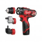 Akumuliatorinis gręžtuvas MILWAUKEE M12 BDDXKIT-202C