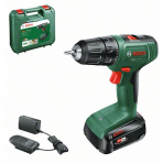 Akumuliatorinis gręžtuvas- suktuvas Bosch Easydrill 18V-40, 18 V, 1x2,0 Ah