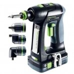 Akumuliatorinis gręžtuvas-suktuvas Festool C 18 HPC 4,0 I-Set, 18 V, 2 x 4,0 Ah, (577617)