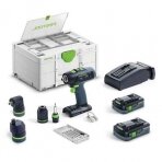 Akumuliatorinis gręžtuvas-suktuvas Festool T 18+3 HPC 4,0 I-Set, 18 V, 4,0 Ah, (577609) Akumuliatorinis gręžtuvas-suktuvas Festool T 18+3 HPC 4,0 I-Set, 18 V, 4,0 Ah, (577609)