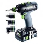 Akumuliatorinis gręžtuvas-suktuvas Festool T 18+3 HPC 4,0 I-Set, 18 V, 4,0 Ah, (577609) Akumuliatorinis gręžtuvas-suktuvas Festool T 18+3 HPC 4,0 I-Set, 18 V, 4,0 Ah, (577609)