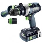 Akumuliatorinis gręžtuvas-suktuvas QUADRIVE Festool TDC 18/4 5,0/4,0 I-Plus, 18 V, 4,0/5,0 Ah, (577649)