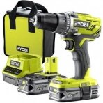 Akumuliatorinis gręžtuvas-suktuvas Ryobi R18DD3-225S, 18V (2x2,5 Ah)