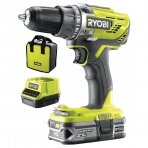 Akumuliatorinis gręžtuvas-suktuvas Ryobi R18DD3-125, 18V (1x2,5 Ah)