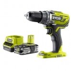 Akumuliatorinis gręžtuvas-suktuvas Ryobi R18DD3-125, 18V (1x2,5 Ah)
