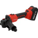 Akumuliatorinis kampinis šlifuoklis su 2 x 4Ah baterijomis | 18V | 125 mm (YT-828252)