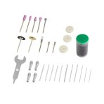 Akumuliatorinis mini šlifuoklis DEDRA DED7340Z1, 12V, 47 priedai, Maus12