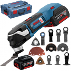 Akumuliatorinis multifunkcinis įrankis Bosch GOP 18V-28 Professional 2x5.0Ah, ACC, L-Boxx