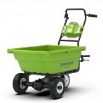 Akumuliatorinis savaeigis sodo karutis Greenworks G40GC, 40 V, (be akum. ir krov.)