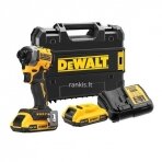 Akumuliatorinis smūginis suktuvas DeWalt DCF850D2T-QW, 2x2Ah, TSTAK