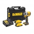 Akumuliatorinis smūginis veržliasukis DeWalt DCF921D2T-QW, 18 V, 2x2.0 Ah