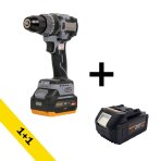 Akumuliatorinis suktuvas - gręžtuvas ProCraft CD20A, 20 V, 4.0 Ah