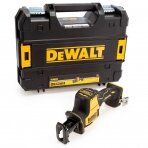 Akumuliatorinis tiesinis pjūklas DeWalt DCS369NT-XJ, 18 V, (be akum. ir krov.) + lagaminas