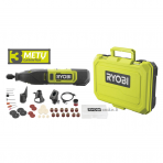 Akumuliatorinis tiesinis šlifuoklis Ryobi RRT12-120BA3/35, 12 V, 2,0 Ah + priedai