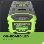 Akumuliatorius baterija Greenworks G60B8, 8Ah, 60V