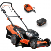 Akumuliatorinė savaeigė vejapjovė FUXTEC E148CV SET (EP60+EC20), 40 V, 6.0 Ah