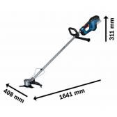 Akumuliatorinė žoliapjovė-trimeris Bosch GFR 18V-23, 18 V, (be akum. ir krov.)