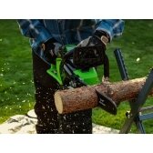 Akumuliatorinis grandininis pjūklas Greenworks GD40CS15K2X, 40 V, 2X2,0 Ah