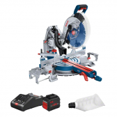 Akumuliatorinis skersavimo ir suleidimo pjūklas Bosch GCM 18V-305 GDC, 18 V, 2x12,0 Ah, professional