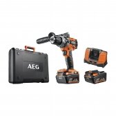 Akumuliatorinis smūginis gręžtuvas 18V AEG BSB 18C2BL LI-402C (2x4.0Ah)