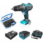 Akumuliatorinis smūginis gręžtuvas Dedra DED7142L3 (DED7142+) 18V, 50Nm