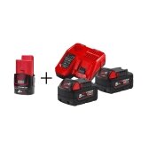 Akumuliatorių rinkinys MILWAUKEE M18 NRG-502 su priedu