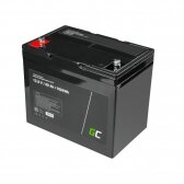 Akumuliatorius LiFePO4 Green Cell CAV12, 12V 12.8V 80Ah