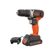 Akumuliatorinis Gręžtuvas - Suktuvas, 18V BCD001C1-QW, 1 X 1,5 AH, Black&Decker