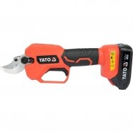 Akumuliatorinis sekatorius Yato YT-828377, 18V (1x2.0Ah + krov.) Akumuliatorinis sekatorius Yato YT-828377, 18V (1x2.0Ah + krov.)