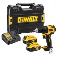 Akumuliatorinis suktuvas-gręžtuvas DeWalt DCD800P2T-QW, 18 V, 2x5.0 Ah