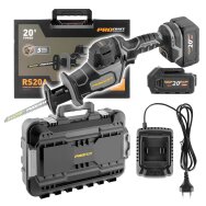 Akumuliatorinis tiesinis pjūklas ProCraft RS20A-1B-C, 20 V (1x 4Ah + krov.)