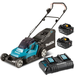 Akumuliatorinė vejapjovė Makita DLM432CT2, 2x18 V, 2x5,0 Ah