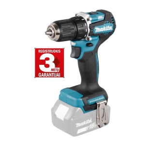 Akumuliatorinis bešepetėlinis gręžtuvas Makita DDF487Z, 18V, 40Nm (3 metų garantija)