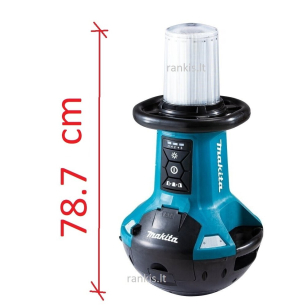 Akumuliatorinis vertikalus darbinis žibintas Makita DLM810Z (DML810) 14,4/18/230V