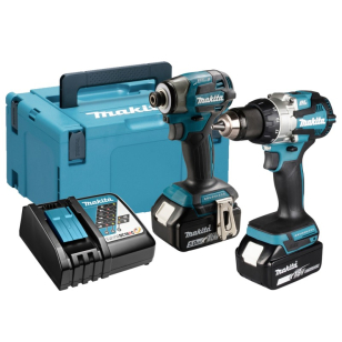 Akumuliatorinių įrankių komplektas MAKITA DLX2527TJ (DDF489+DTD173), 18 V 5,0 Ah